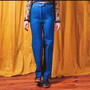 Koret City Blues 420 Pre-washed Cotton Trevira Poly Blue Denim Jeans womens 12